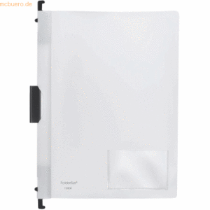 10 x Foldersys Combi-Clip-Mappe A4 PP vollfarbig weiß