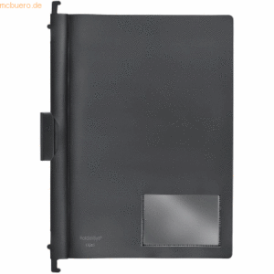 10 x Foldersys Combi-Clip-Mappe A4 PP vollfarbig schwarz