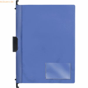 10 x Foldersys Combi-Clip-Mappe A4 PP vollfarbig blau