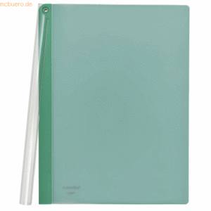 10 x Foldersys Klemmmappe A4 PP bis 40 Blatt transluzent grün