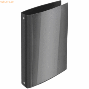 Foldersys Präsentations-Ringbuch A4 4-Ringe 25mm Rücken 40mm PP schwar