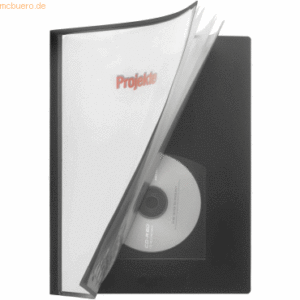 Foldersys Präsentations-Sichtbuch A4 40 Hüllen PP anthrazit