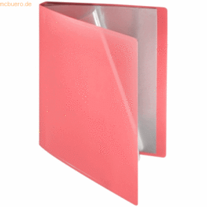 Foldersys Sichtbuch flexibel A4 10 Hüllen PP rot transparent