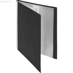 Foldersys Sichtbuch A4 10 Hüllen Rückentasche PP neutral schwarz