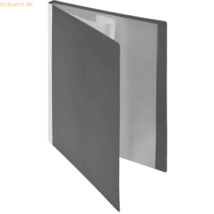 Foldersys Sichtbuch A4 20 Hüllen Rückentasche PP neutral grau