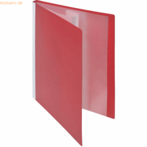 Foldersys Sichtbuch A4 20 Hüllen Rückentasche PP neutral rot