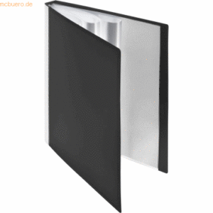 Foldersys Sichtbuch A4 50 Hüllen Rückentasche PP neutral schwarz