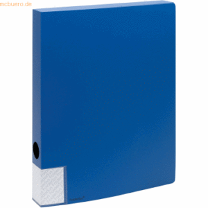 10 x Foldersys Dokumentenbox A4 PP 35mm vollfarbig blau