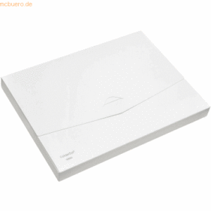 10 x Foldersys Dokumentenbox A4 PP 27mm vollfarbig weiß