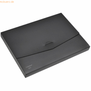 10 x Foldersys Dokumentenbox A4 PP 27mm vollfarbig schwarz