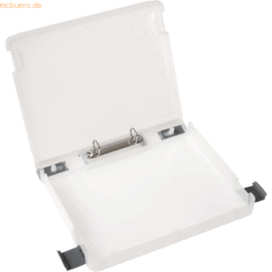 Foldersys Sammelbox A4 PP mit Griff 2-Ring-Mechanik 25mm transparent