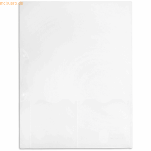 10 x Foldersys Angebotshülle A4 PP mit Diskettentasche transparent