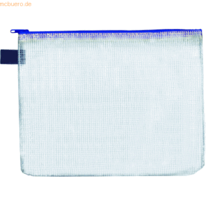 Foldersys Reißverschlusstasche A4 PVC blau