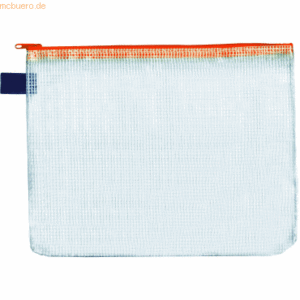 10 x Foldersys Reißverschlusstasche A6 PVC orange