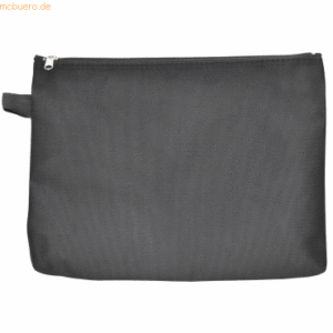 10 x Foldersys Reißverschlusstasche A5 Nylon schwarz