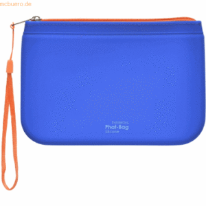 Foldersys Reißverschlusstasche Phat Bag A6 Silikon blau