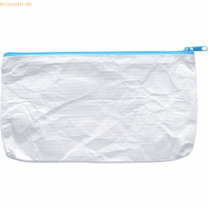 10 x Foldersys Reißverschlusstasche Phat Bag DINlang PE-Vlies hellblau