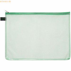 10 x Foldersys Reißverschlussbeutel A4 grün/transparent