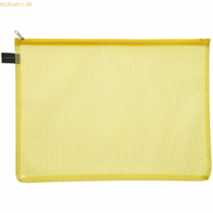 10 x Foldersys Reißverschlussbeutel A4 gelb/transparent