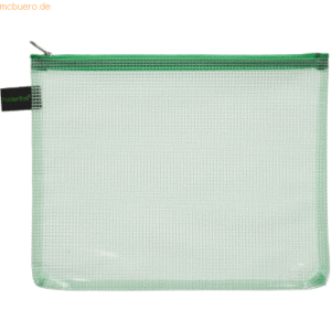 10 x Foldersys Reißverschlussbeutel A5 grün/transparent