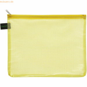 10 x Foldersys Reißverschlussbeutel A5 gelb/transparent