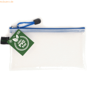 10 x Foldersys Reißverschlusstasche DINlang mit Zip blau