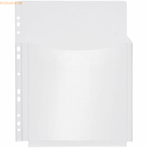 Foldersys Prospekthülle Combi A4 20mm-Falte (3/4 Höhe) transparent VE=