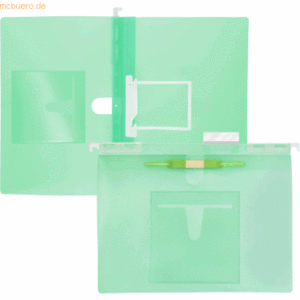 Foldersys Multi-Hängehefter A4 PP U-Clip/Heftzunge grün transluzent