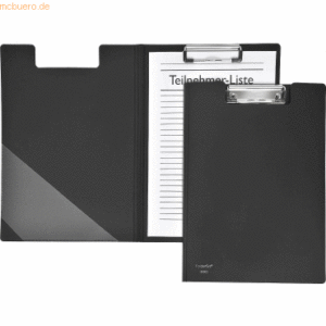 Foldersys Klemmbrettmappe A4 PP schwarz