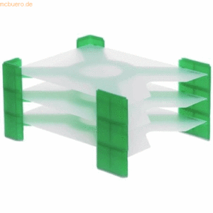 Foldersys Briefablage X-Filer A4 PP grün transluzent VE=3 Stück