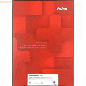 Folex Farblaserfolie CLP A4 50my klar transparent selbstklebend VE=50