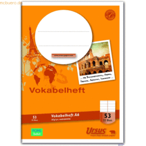 Format-X Vokabelheft A6 liniert mit Mittelstrich 32 Blatt