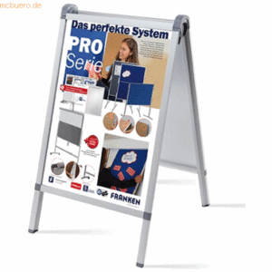 Franken Kundenstopper Outdoor Pro A1 silber