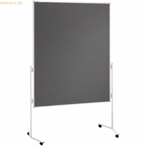 Franken Moderationstafel Eco 120x150 cm grau Filz grau Filz