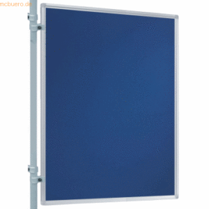 Franken Präsentations-Stellwand 150x120 cm blau/Filz