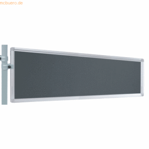 Franken Präsentations-Stellwand 30x120 cm grau/Filz