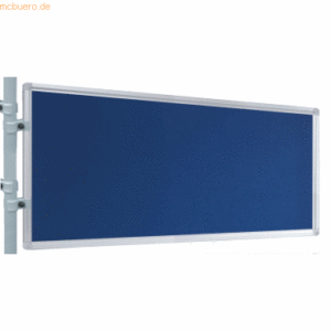 Franken Präsentations-Stellwand 60x120 cm blau/Filz