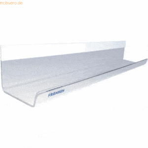 Franken Stifteablageschale Acryl für Glas-Whiteboard selbstklebend tra