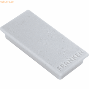 Franken Haftmagnet 23mmx50mm grau VE=10 Stück