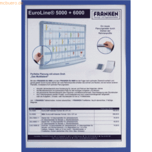 Franken Dokumentenhalter magnetisch A5 blau VE=5 Stück