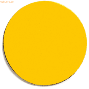 Franken Magnetsymbole Kreis 20mm VE=18 Stück gelb