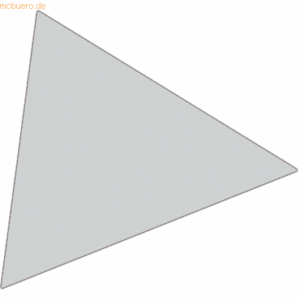 Franken Magnetsymbole Dreieck 10x10mm VE=180 Stück grau
