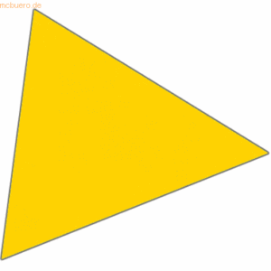 Franken Magnetsymbole Dreieck 20x20mm VE=49 Stück gelb