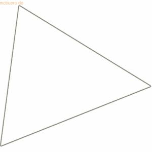 Franken Magnetsymbole Dreieck 20x20mm VE=49 Stück weiß