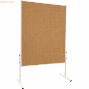 Franken Moderationstafel U-Act!Line 120x150 cm braun Jute