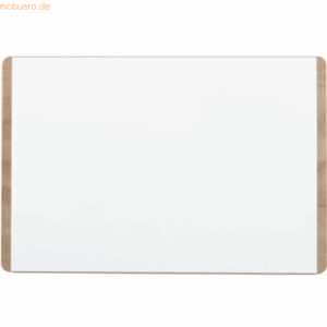 Franken Whiteboard Design Rahmen in Holzoptik 1150x750mm weiß