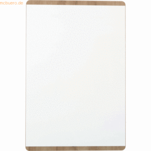 Franken Whiteboard Design Rahmen in Holzoptik 1000x500mm weiß