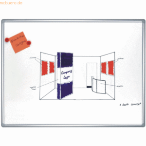 Franken Schreibtafel Pro 60x90cm weiß