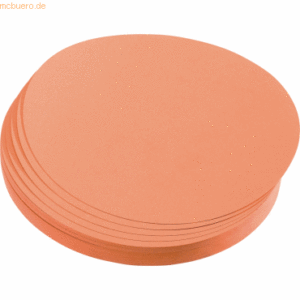 Franken Moderations-Karte Kreis 95mm Orange 500 Stück