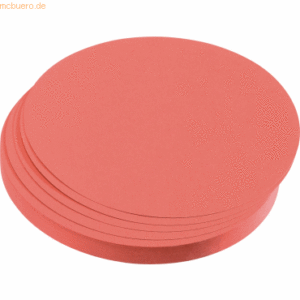 Franken Moderations-Karte Kreis 95mm Rot 500 Stück